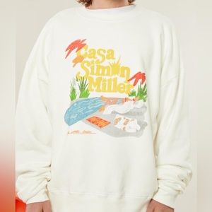 Simon Miller Sweatshirts Rista Oversized Sweat Casa Womens Size Small